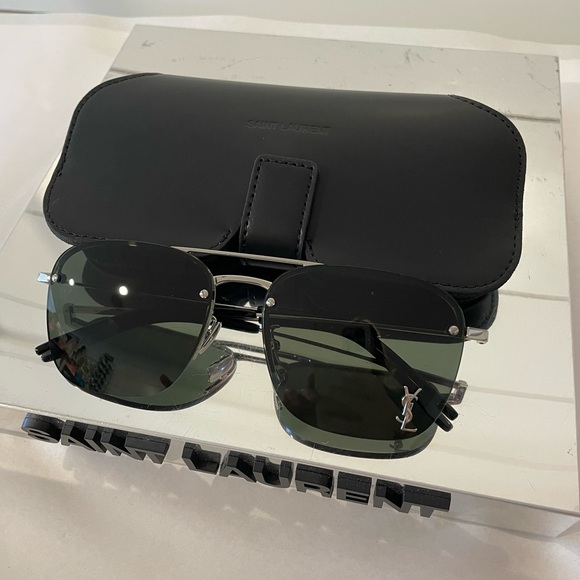 SAINT LAURENT SL 309 M-002 AVIATOR SUNGLASSES - Picture 3 of 10